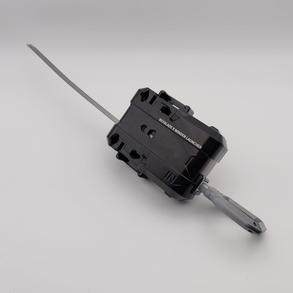 【ランチャー単品】ワインダーランチャー ブラック×シルバー UX-08 シルバーウルフ3-80FB 収録品 BEYBLADE X ベイブレードX タカラトミー l TAKARA TOMY