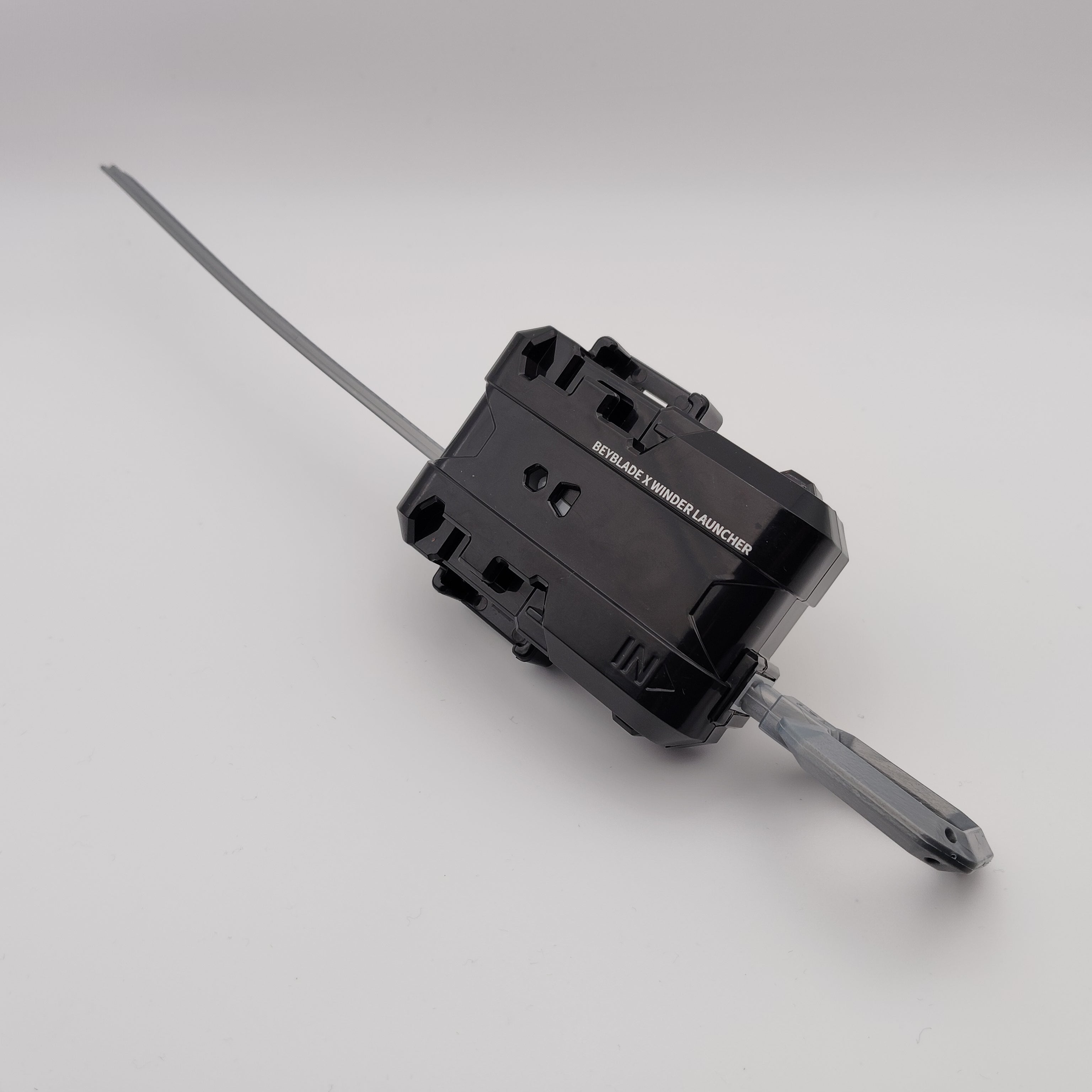 【ランチャー単品】ワインダーランチャー ブラック×シルバー UX-08 シルバーウルフ3-80FB 収録品 BEYBLADE X ベイブレードX タカラトミー l TAKARA TOMY